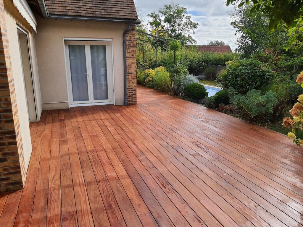 Réalisation d'une terrasse en lames bois